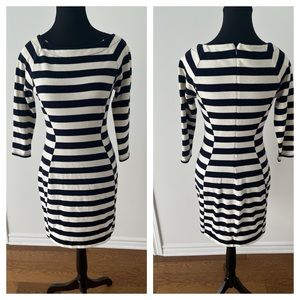 GAP Navy Striped Knitted Dress